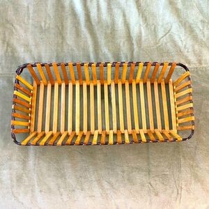 Bamboo basket holder rectangular #OS